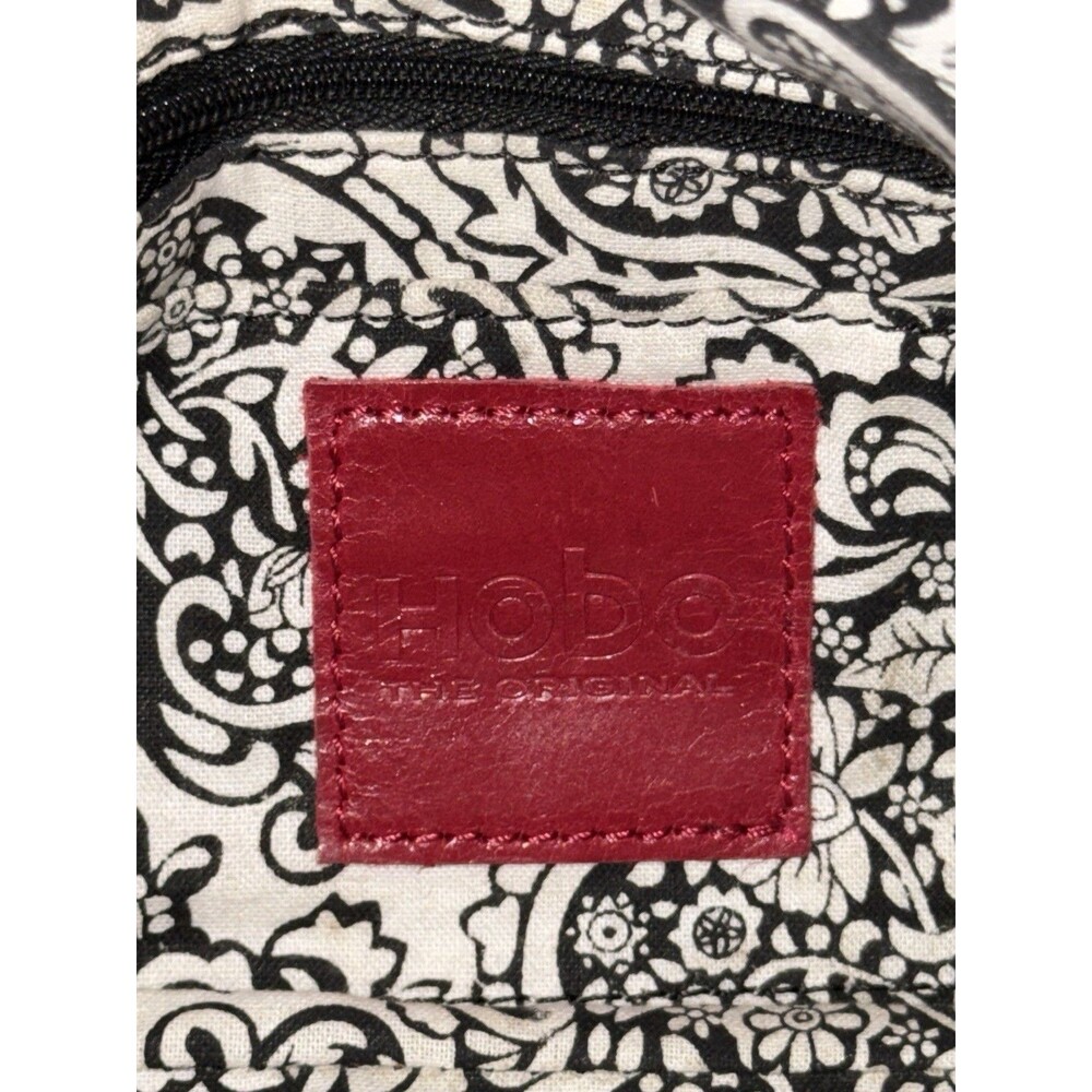 Hobo International Effe Asymmetrical Distressed Camel Leather Clutch Wallet - Picture 8 of 16